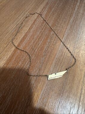 Gold Tone Tennessee Necklace from Ryman Auditorium